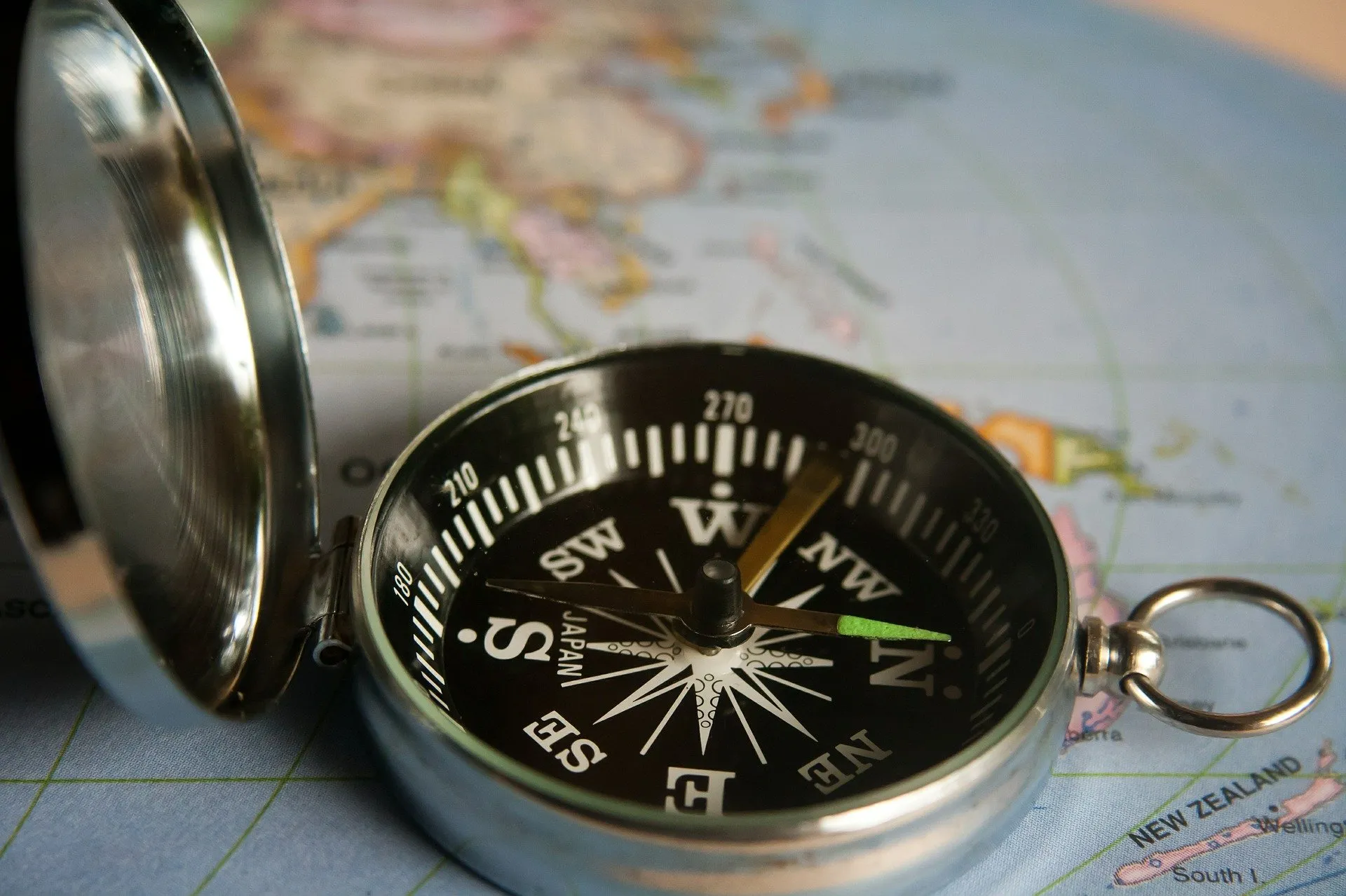 compass and map